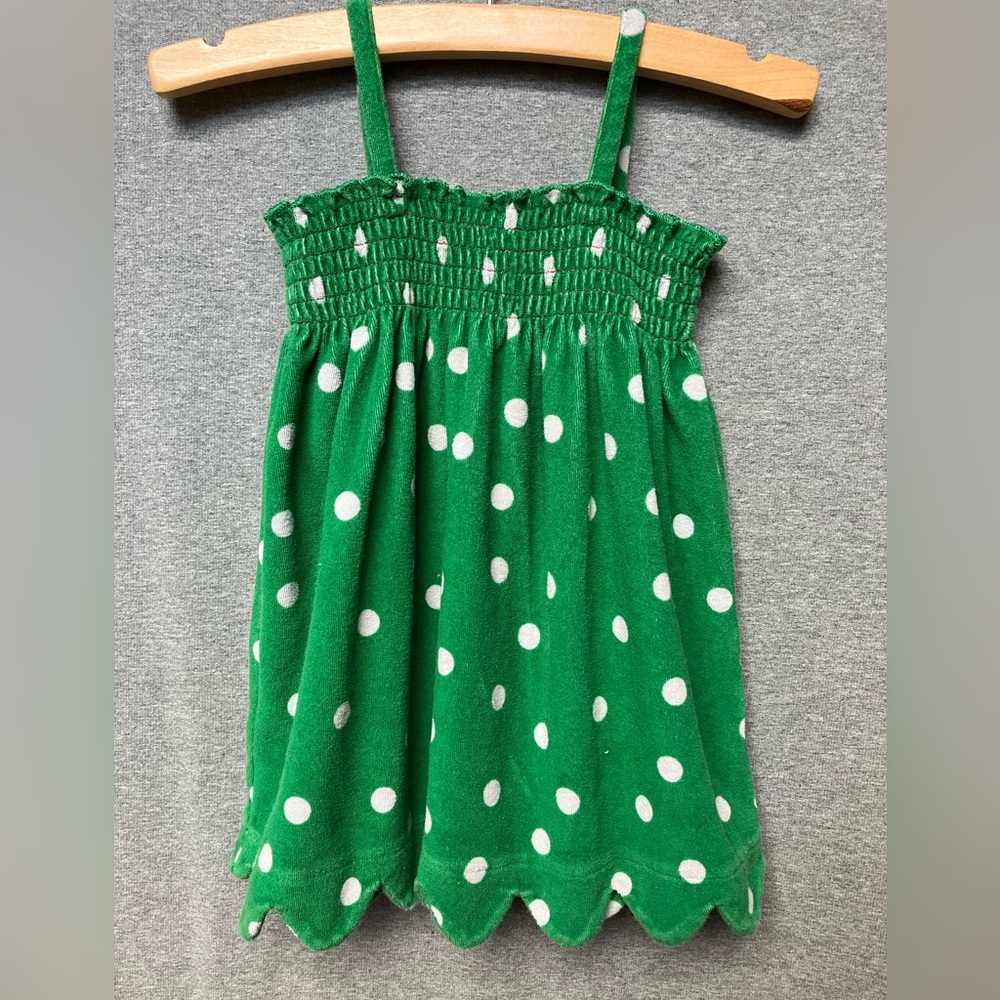 Hanna Andersson Terrycloth Swim Dress Pullover Swim Cover Towel Sz 18 - 24 mos.